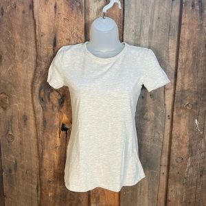 H&M Tan Fitted T-Shirt- size small